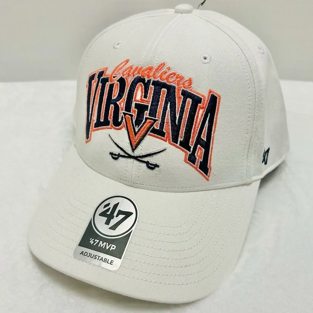 '47 Brand Virginia Cavaliers Keystone MVP‎ Snapback Hat Cap Adjustable White